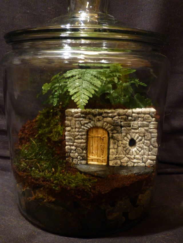Hobbit home with a window